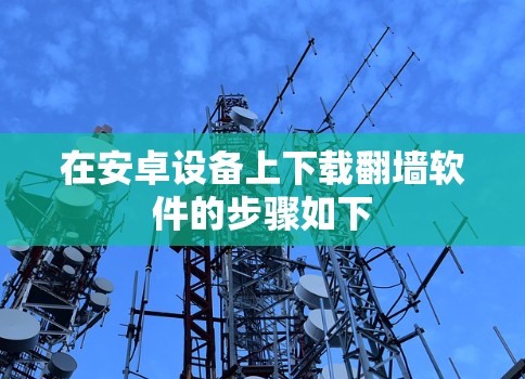 在安卓设备上下载<strong>翻墙软件</strong>的步骤如下