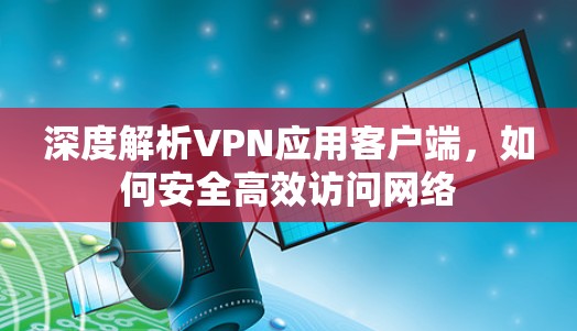 深度解析VPN应用客户端,如何安全高效访问网络