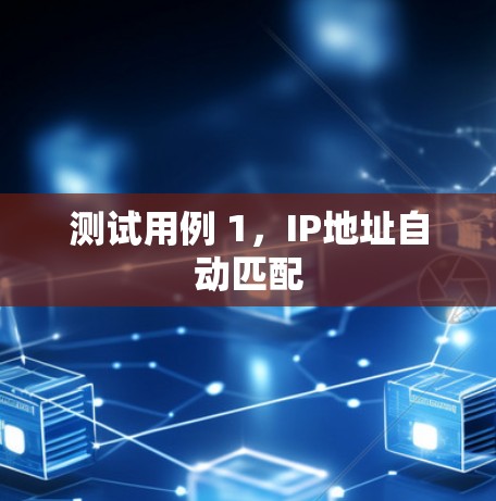 测试用例 1,IP地址自动匹配