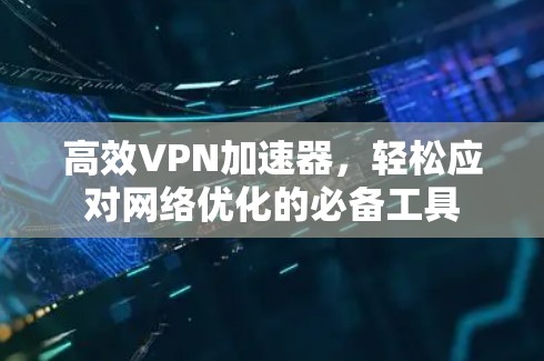 高效VPN加速器,轻松应对网络优化的必备工具