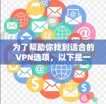 为了帮助你找到适合的VPN选项，以下是一些详细的指导和推荐，涵盖基本配置、特色功能、平台选择以及使用安全性的考虑
