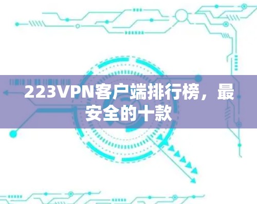223<strong>VPN客户端</strong>排行榜,最安全的十款