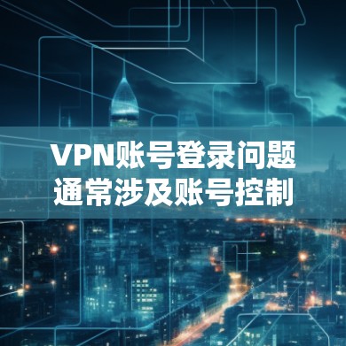 VPN账号登录问题通常涉及账号控制、安全设置或登录策略。以下是一些可能的解决步骤和注意事项,帮助您解决VPN账号登录问题