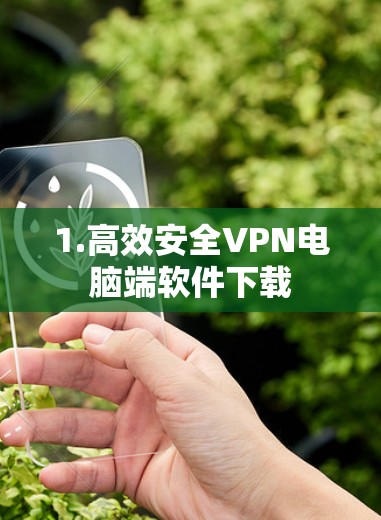 1.高效安全VPN电脑端软件下载