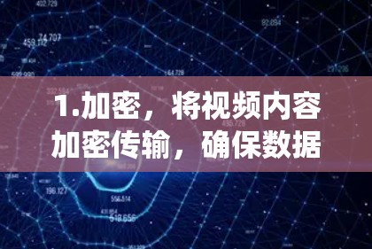 1.加密,将视频内容加密传输,确保数据不可被未经授权的第三方 decrypt